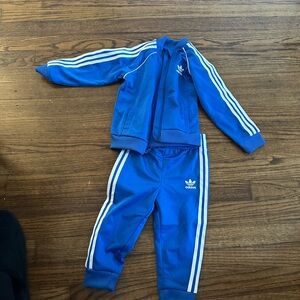 adidas Baby Boys 2-pc. Track Suit (12-18 months, Blue)
